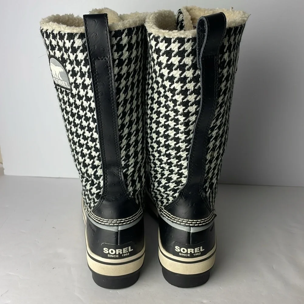 Sorel Tivoli Houndstooth Tall Winter Boots